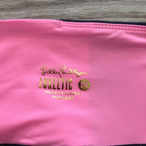 Lilly Pulitzer Luxletic Navy 26” Weekender High Rise Leggings Medium - Picture 13 of 16